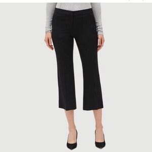 Lafayette 148 Manhattan Wool Black Crop Trouser Pant 4